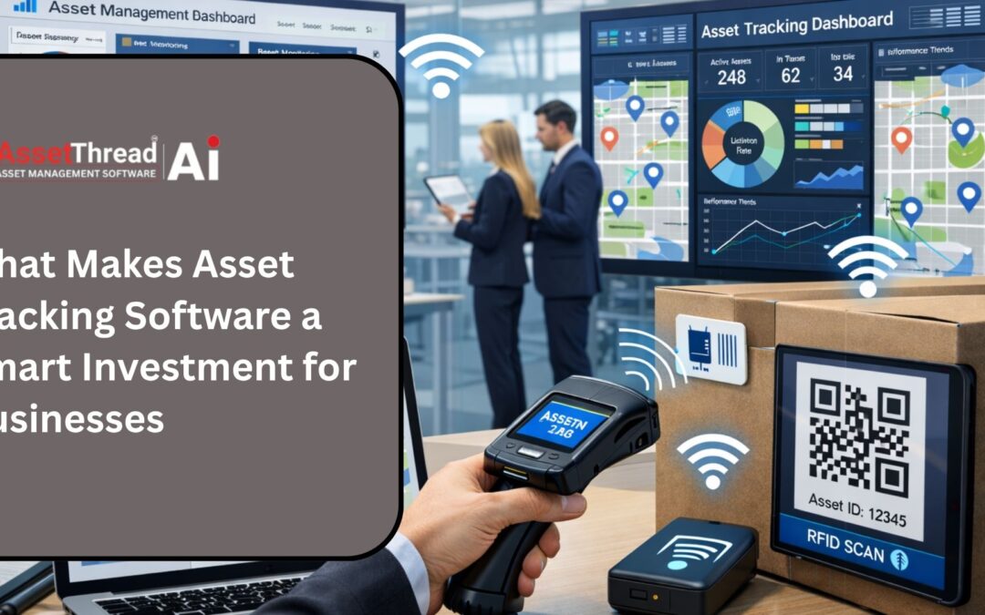 Asset tracking software dashboard with RFID scanning and real-time asset monitoring